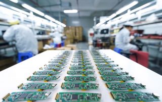 PCB Assemblies lined up